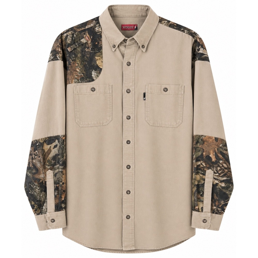Riverside FR Flame Resistant Camo Work Shirt Men's 3XL Made USA